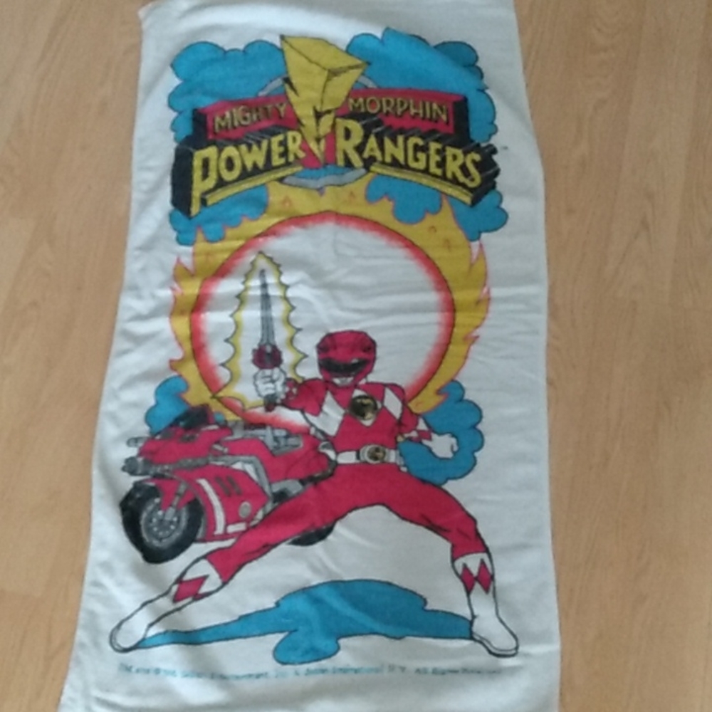 1993 Mighty Morphin Power Rangers  Beach Towel